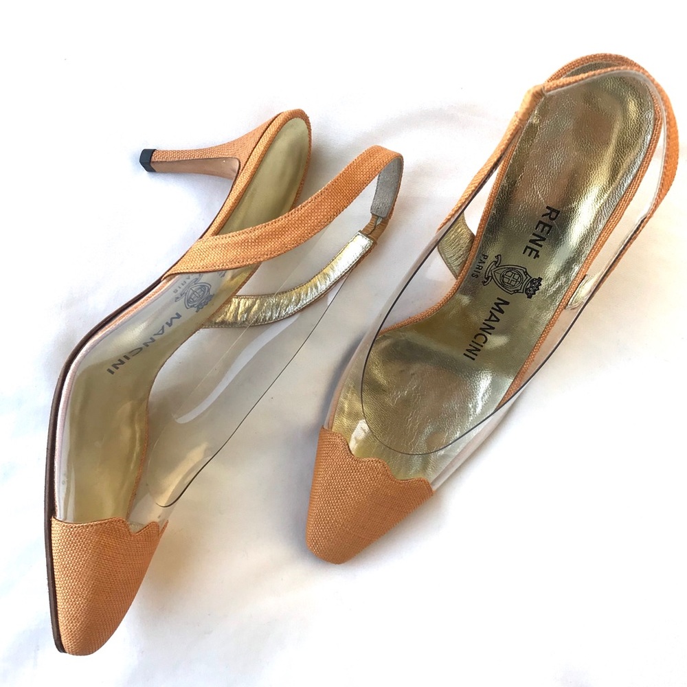 RENE MANCINI CLEAR SHOES SIZE 7